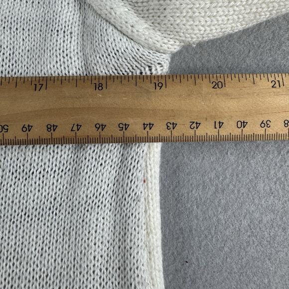 Reindeer Christmas Holiday Ugly Sweater with Jingle Bells Cream Black Size Lg - Picture 11 of 14